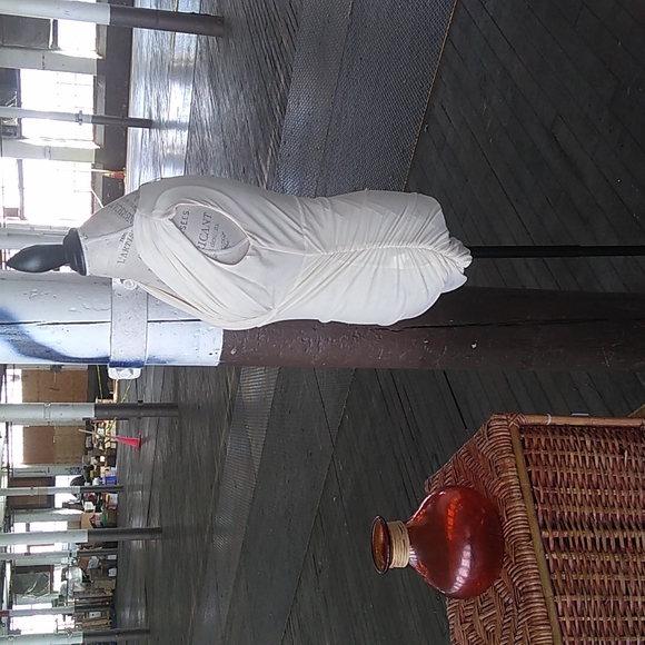 NWT Patty Boutik cream sleeveless blouse with Ruched sides (size medium) - Picture 3 of 3